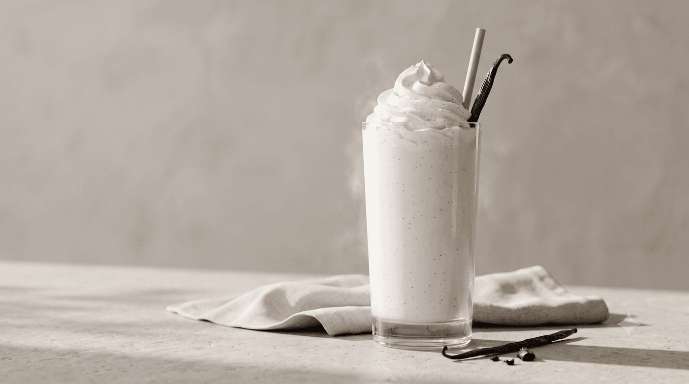 Fruit and cream layered in a tall glass